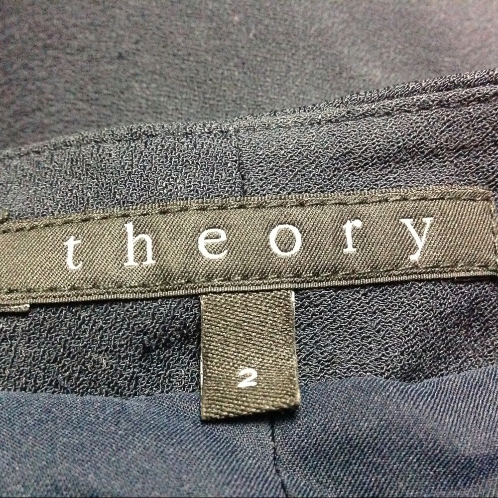 Theory Open Front Blazer Size 2 Black - image 3